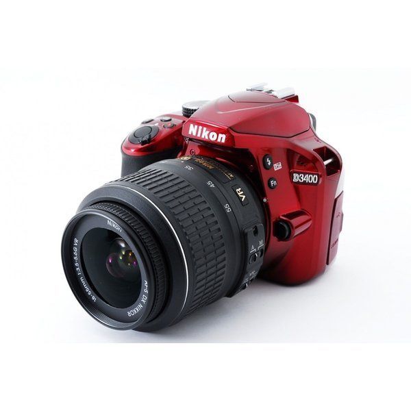 ’16年名機 デジタル nikon D3400 レッド ショット44枚 64GB Amazon.com : Nikon D3400 w/ AF-P DX NIKKOR 18-55mm f/3.5-5.6
