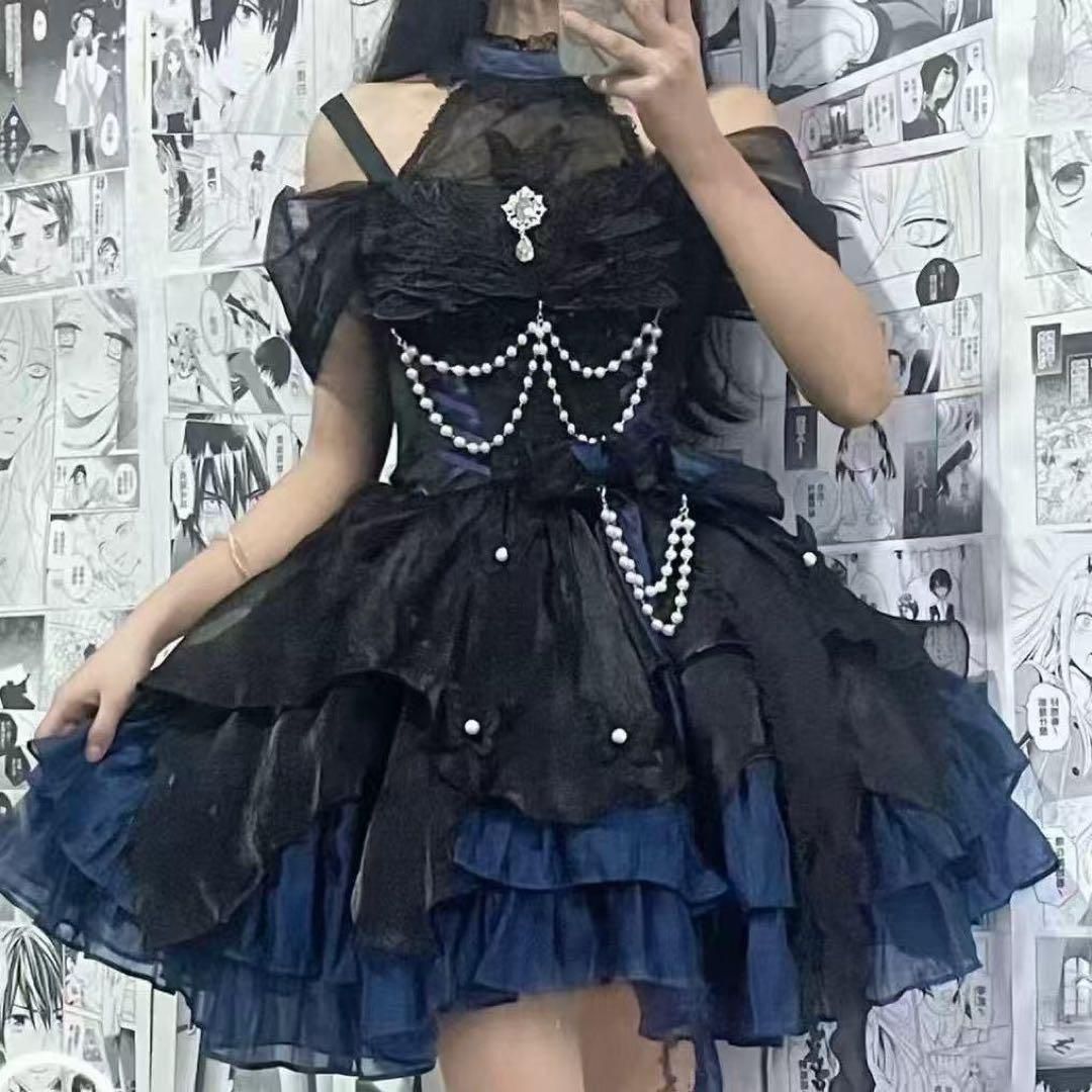 お嬢様 かわいい メイド衣装 ワンピース 可愛いドレス フェチ ロリータ 仮装 Amazon.co.jp: [スムーズ] お嬢様 めめしい かわいい メイド衣装