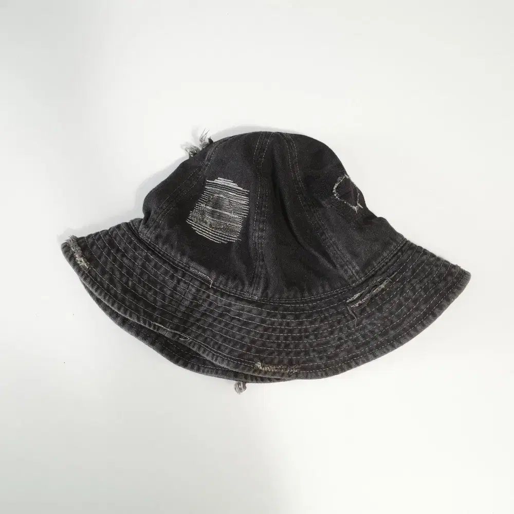 BEAMS Distressed Denim Bucket Hat