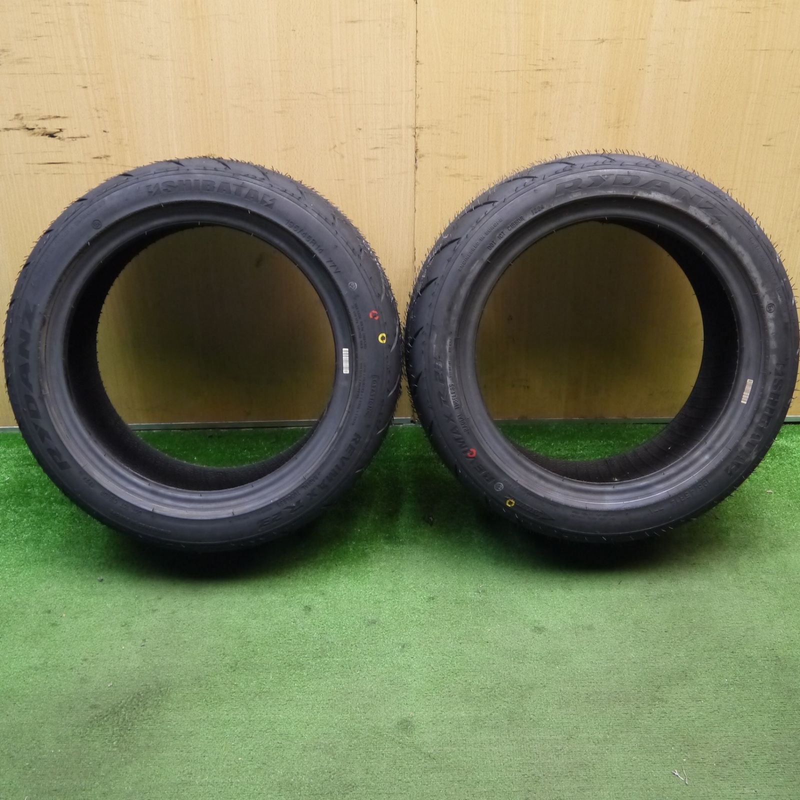 Shiba Rydanz 未使用!24年!2本★195/45R14 シバ タイヤ RYDANZ REVIMAX R23 14インチ アパッチ サニー 等★ ...