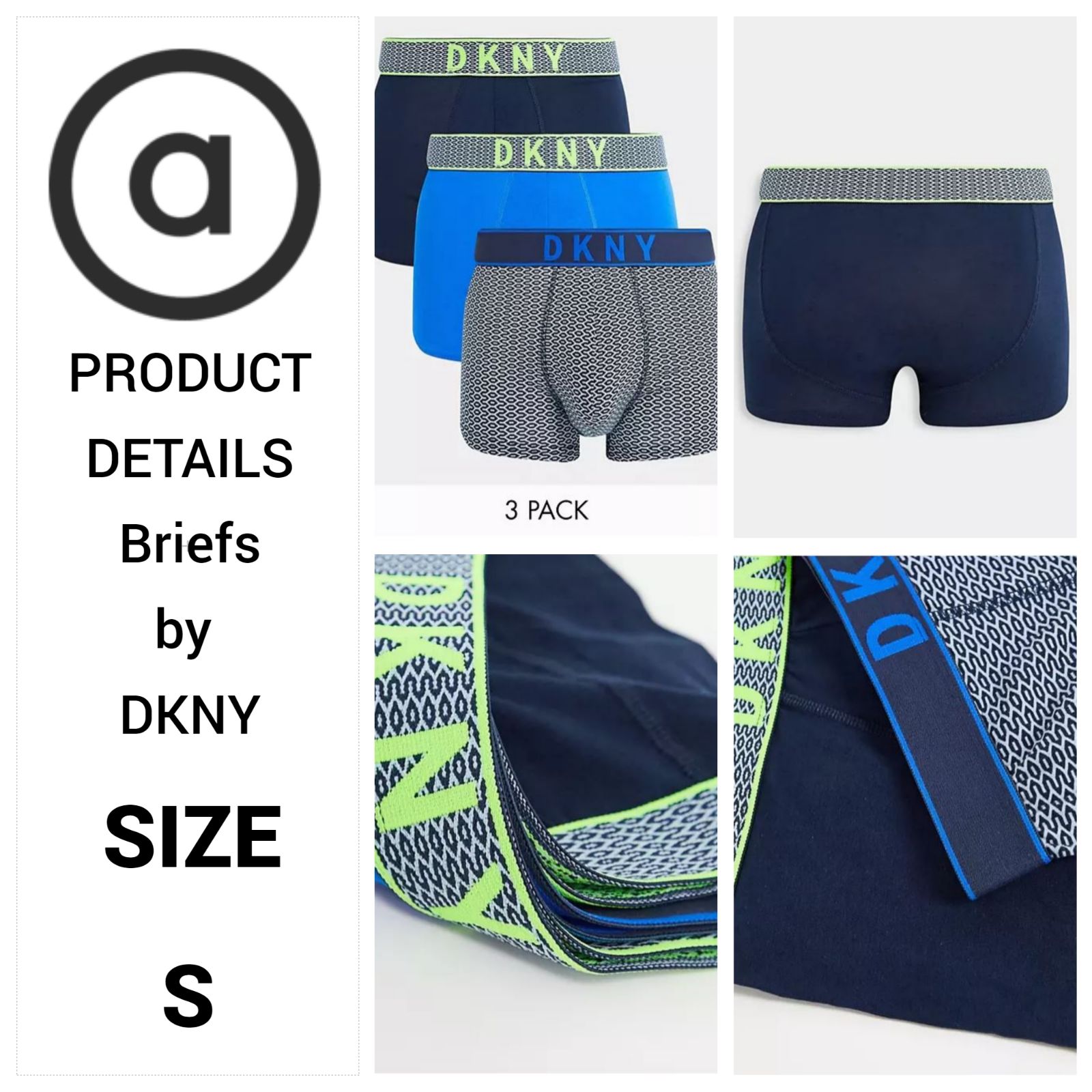 ASOS○DKNY Alameda 3 pack trunks - メルカリ