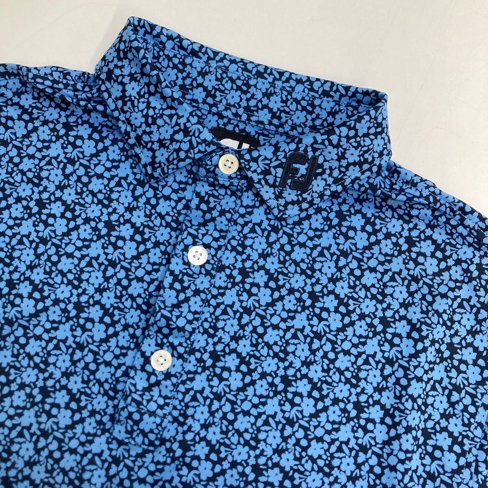 サイズ：XL FOOT JOY フットジョイ 2023年モデル 半袖ポロシャツ 花柄