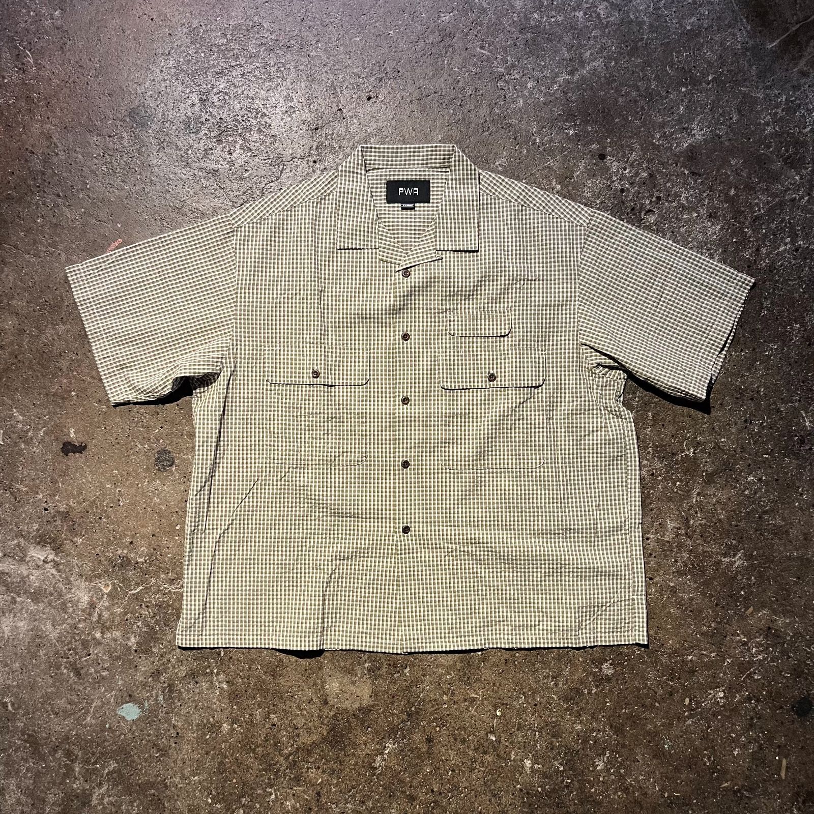 PWA MINI SUCKER S|S SHIRT LIME XL プア ミニサッカーショートスリーブシャツ ライム