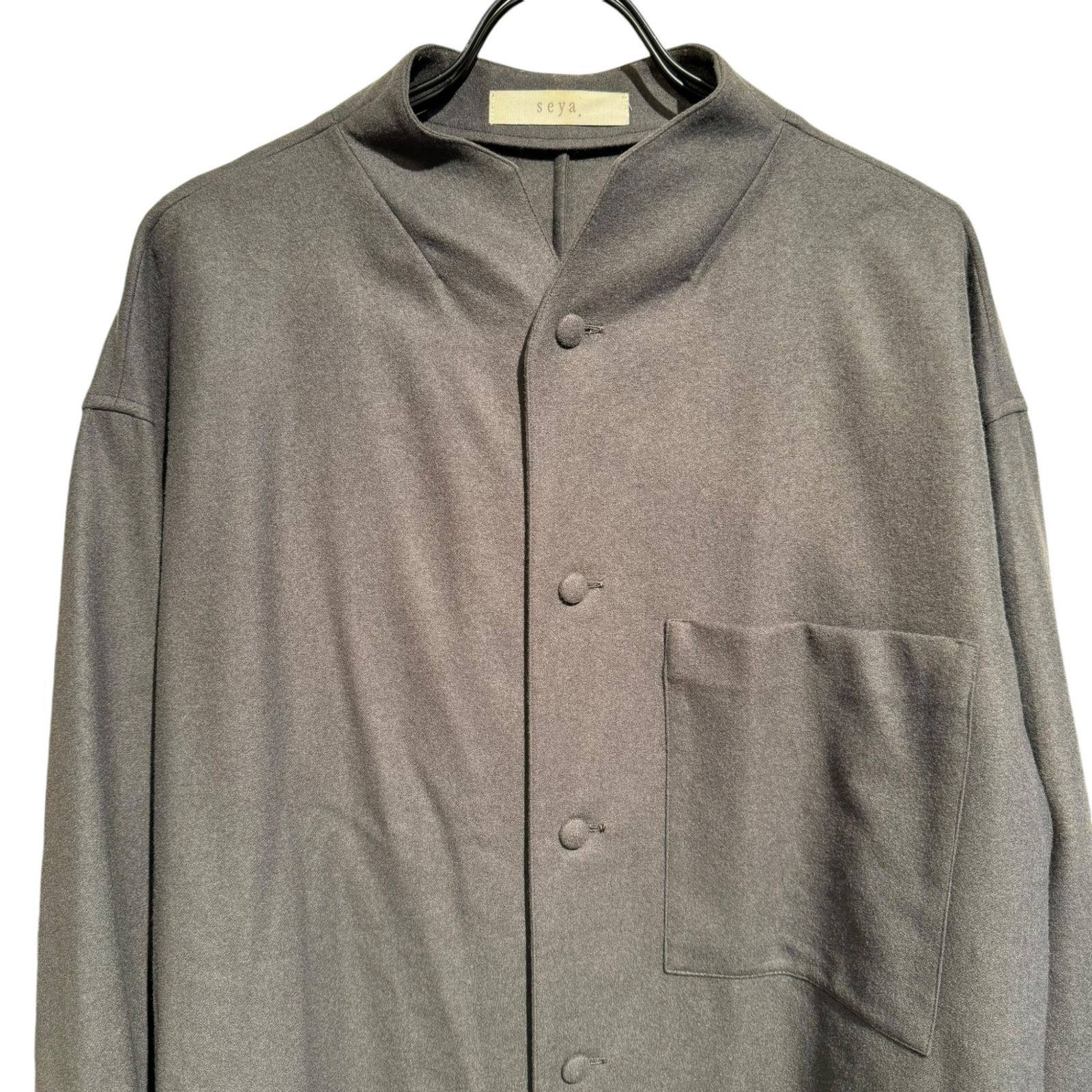 seya. (セヤ) KHAM SHIRT-JACKET 21050310641530 シャツ メンズ グレー 