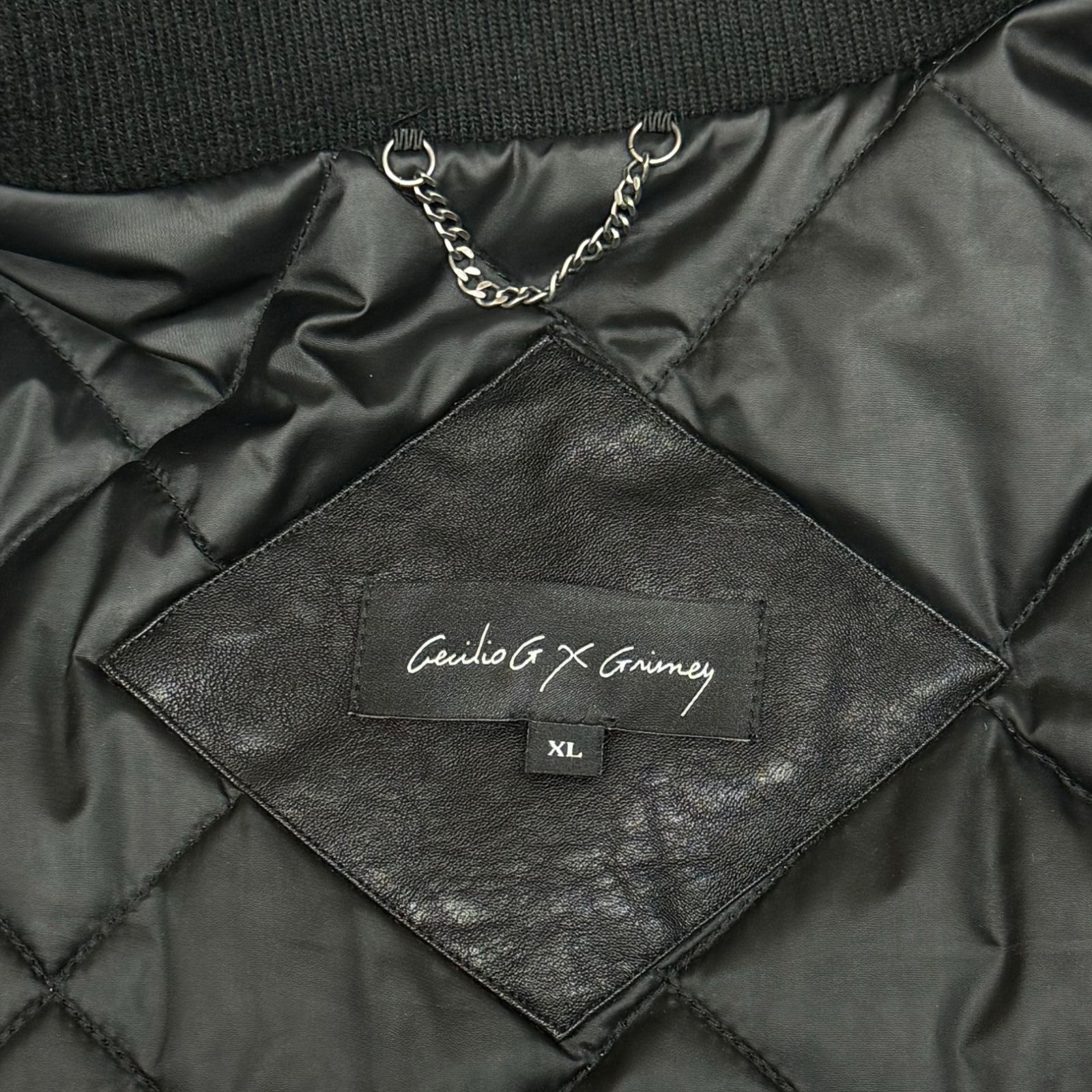 定価27500円 GRIMEY × CECILIO G PU Leather Jacket フェイク