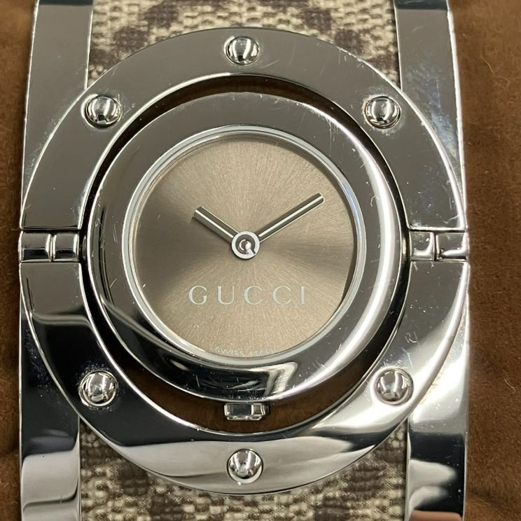 【美品】グッチGUCCI バングルウォッチ　時計 グッチ GUCCI 腕時計 レディース トワール バングルウォッチ