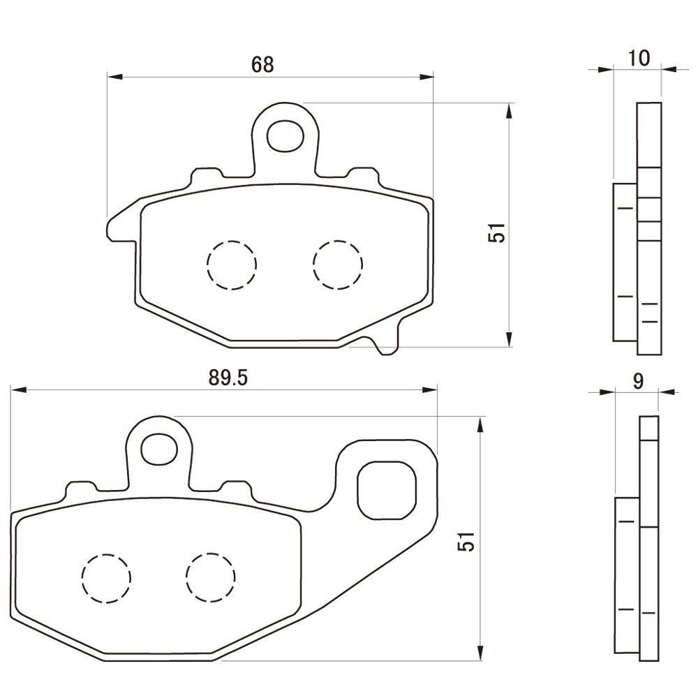 DSi 美品 楽天市場】#79842 DAYTONA 79842 赤パッド デイトナブレーキ
