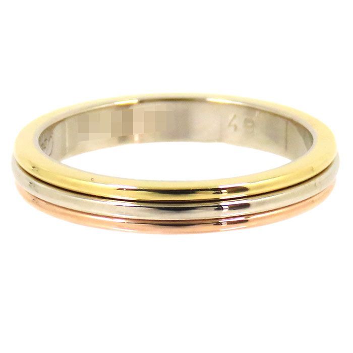 【Cartier】ホワイトゴールド ロゴトリニティウェディングリング CRB4234200 - トリニティ リング、クラシックモデル - ホワイト
