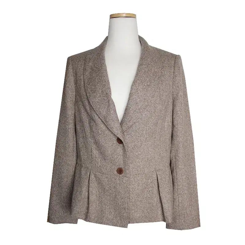 アクアスキュータム メランジ ブラウン ジャケット