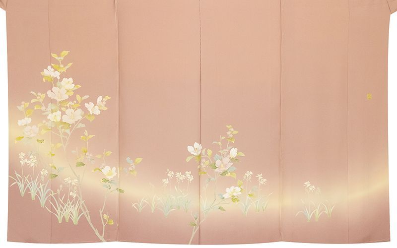 平和屋本店□極上 京都祇園の老舗 ぎをん齋藤 訪問着 駒刺繍 総刺繍 花