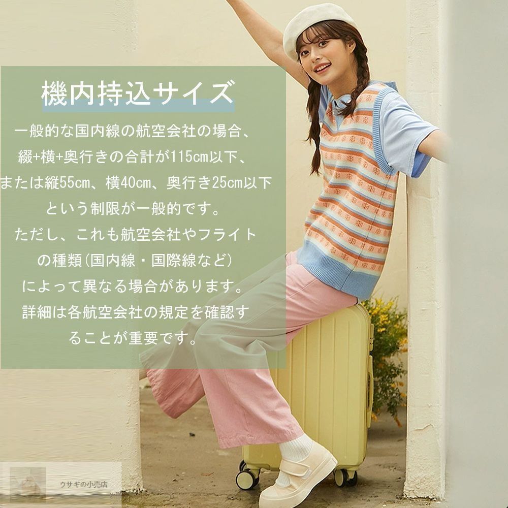 おしゃれキャリーケース 軽量 多収納ポケット 海外旅行用