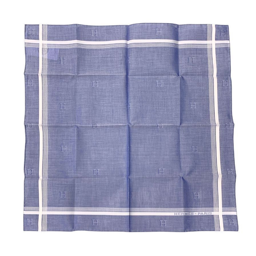 ❤未使用品❤コットンハンカチ HERMES SELLIER ブルー エルメス 楽天市場】【10%OFF】 エルメス ハンカチ ジャカード H コットン