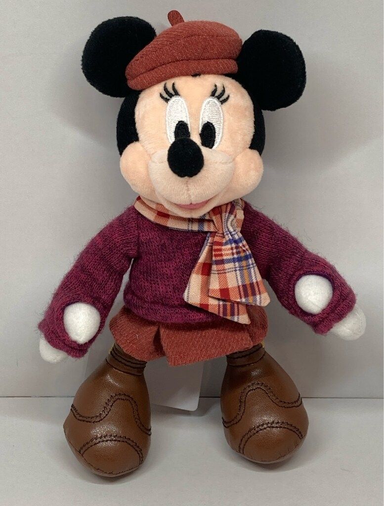 ミニーのスタイルスタジオ　ミニスタ　秋　ぬいぐるみバッジ　ディズニーランド ミニーのスタイルスタジオ ミニスタ 秋 ぬいぐるみバッジ