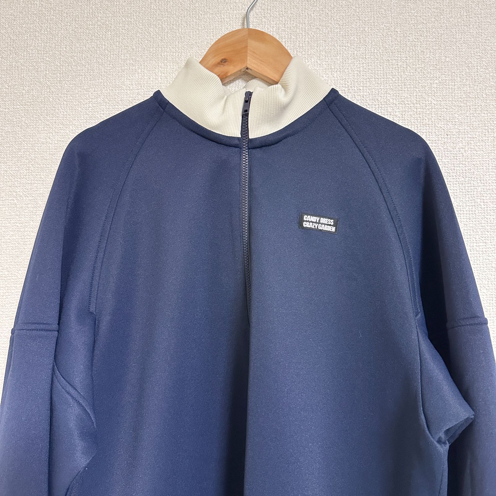 foufou トラックキャンディーハーフジップワンピース Sサイズ ≪通常販売≫track candy half zip onepiece（トラック