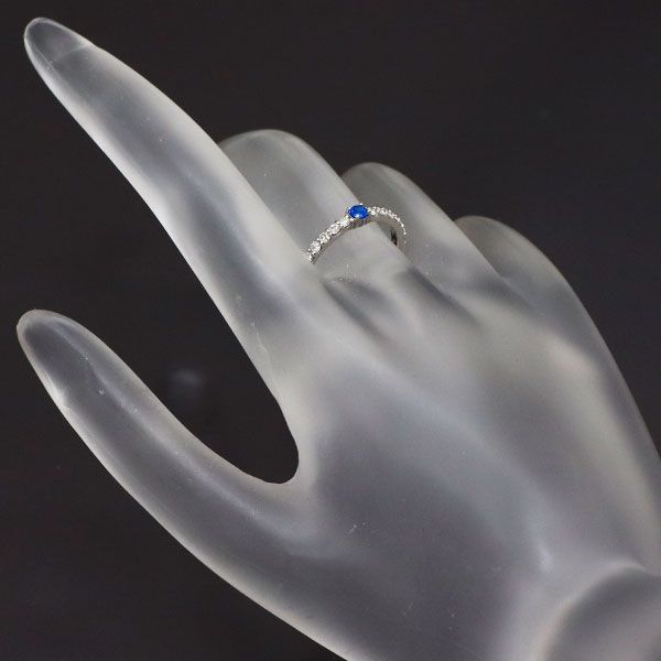 新品 希少 Pt900 アウイナイト ダイヤモンド リング 0.07ct D0