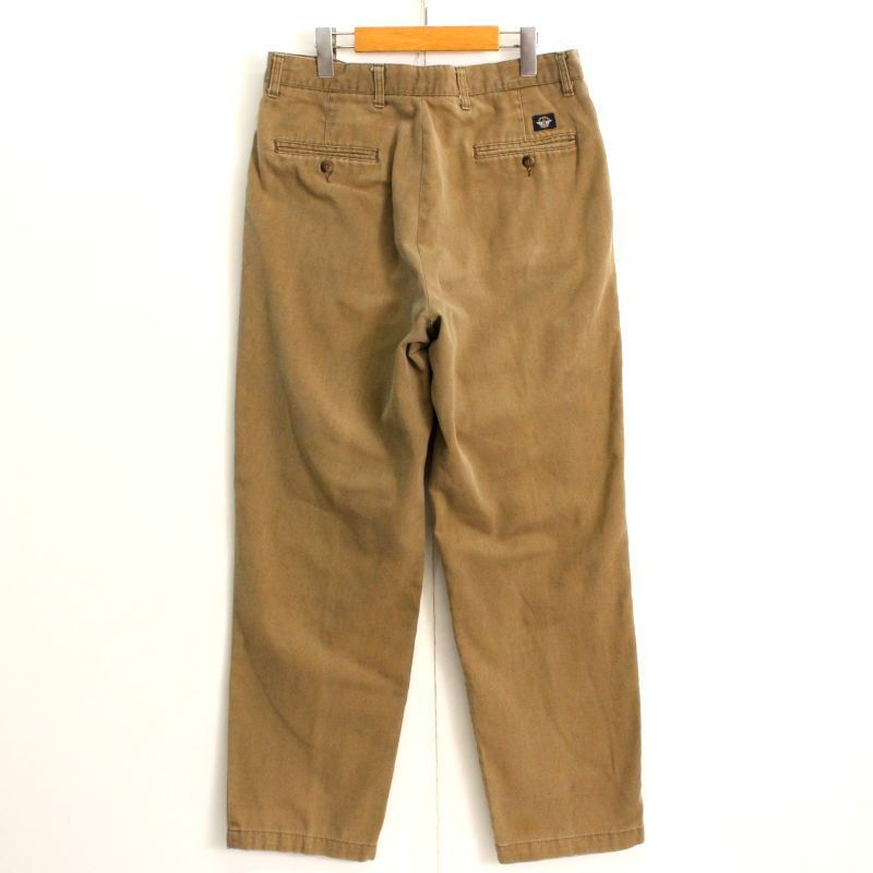 90s DOCKERS 2タック コットンチノスラックス ビンテージ USA 90s USA製 vintage DOCKERS 無地 2タック コットン チノ パンツ