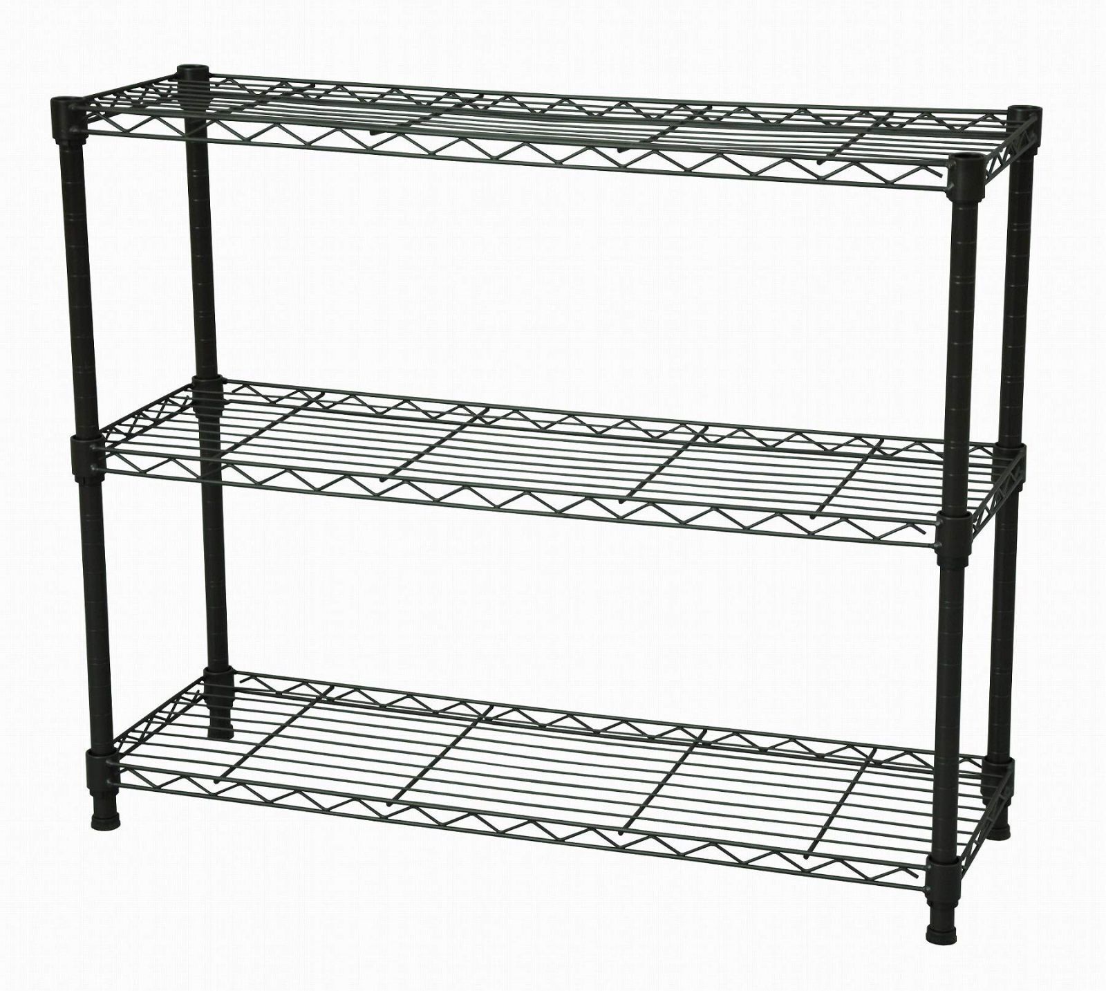 Size 幅75×奥行25cm_Color ブラウン エイ アイ エス AIS メタルラック本体 ブラウン 75x25x61.8cm 19φスチールラックセット NS-7525BR