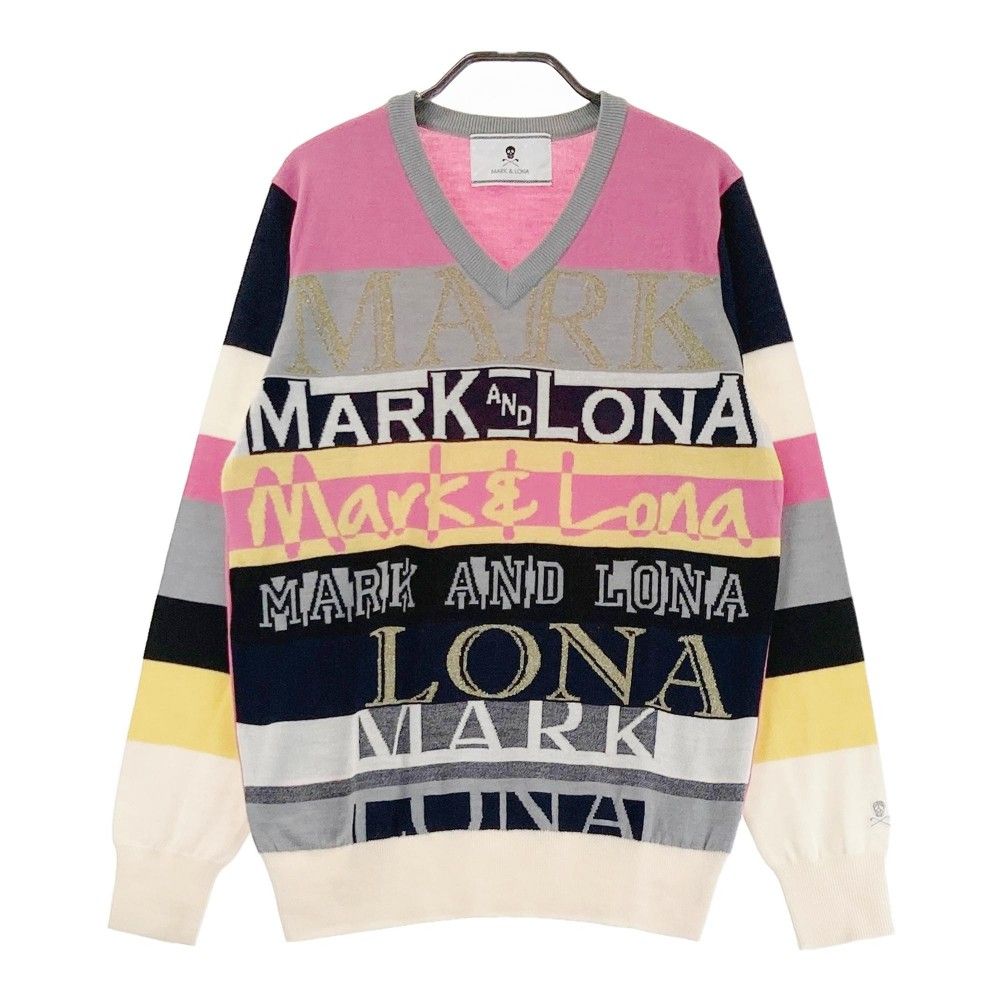 サイズ：M MARK&LONA マークアンドロナ Vネック ニットセーター