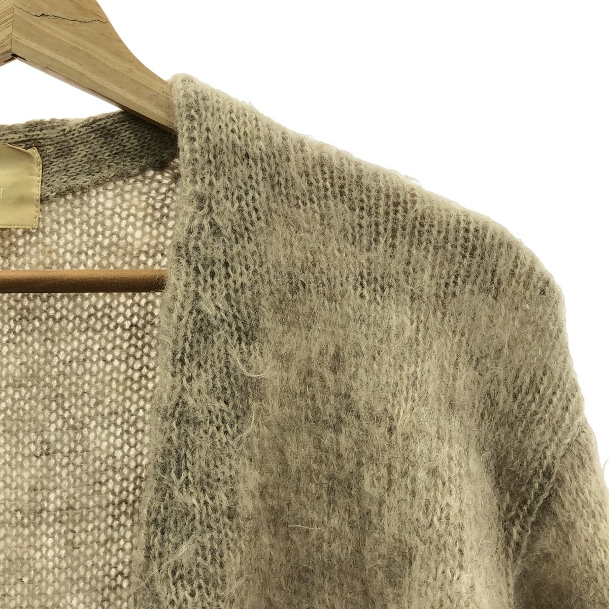 JUN MIKAMI / ジュンミカミ | モヘア混 ロングニット カーディガン