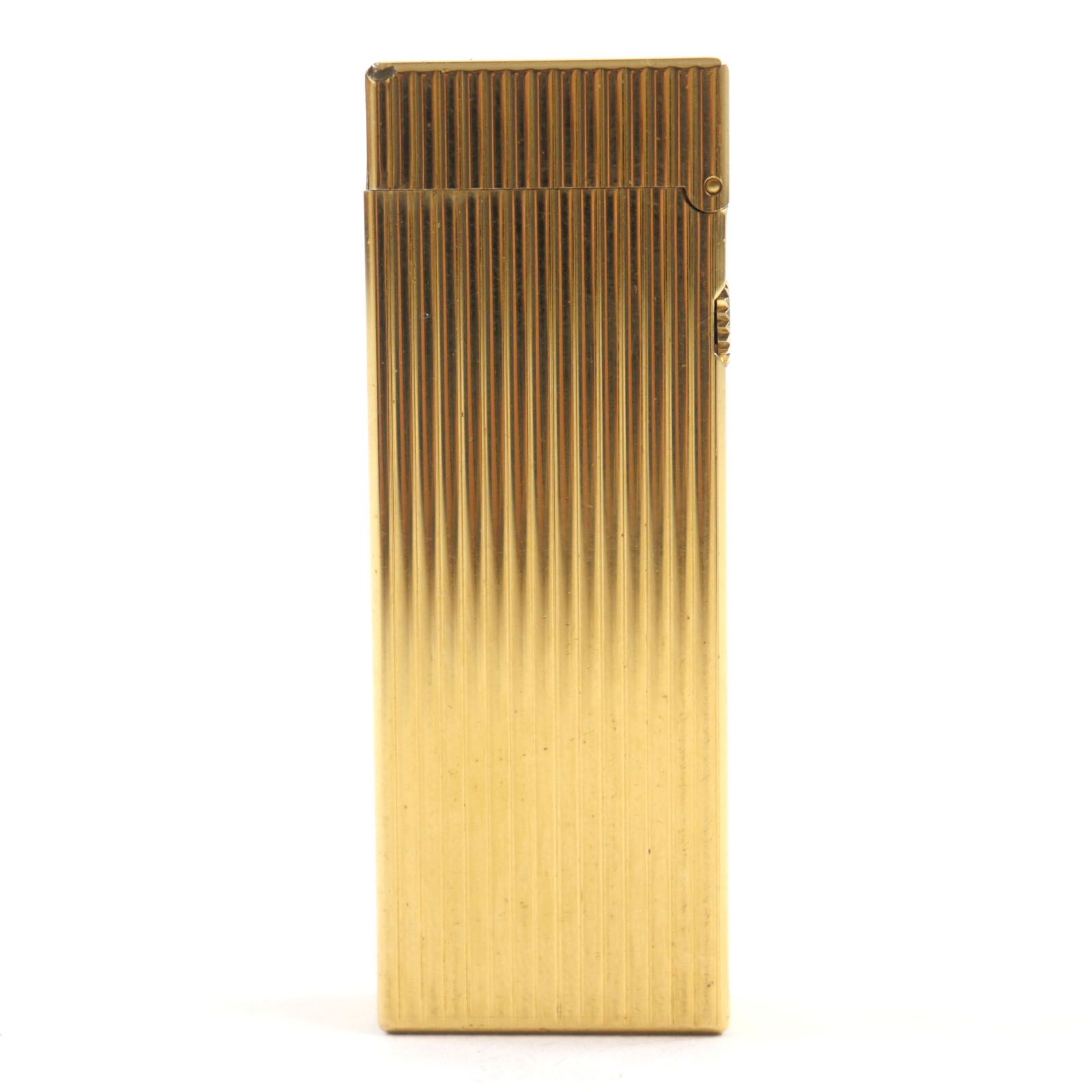 美品○Dunhill ダンヒル ロゴ金具付き ストライプエンボス