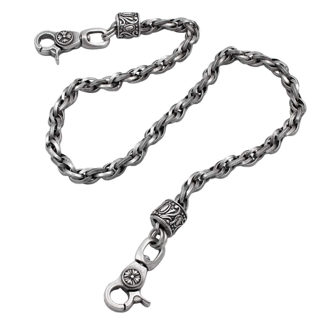 ウォレットチェーンシルバークロスボールチェーンdagger S925