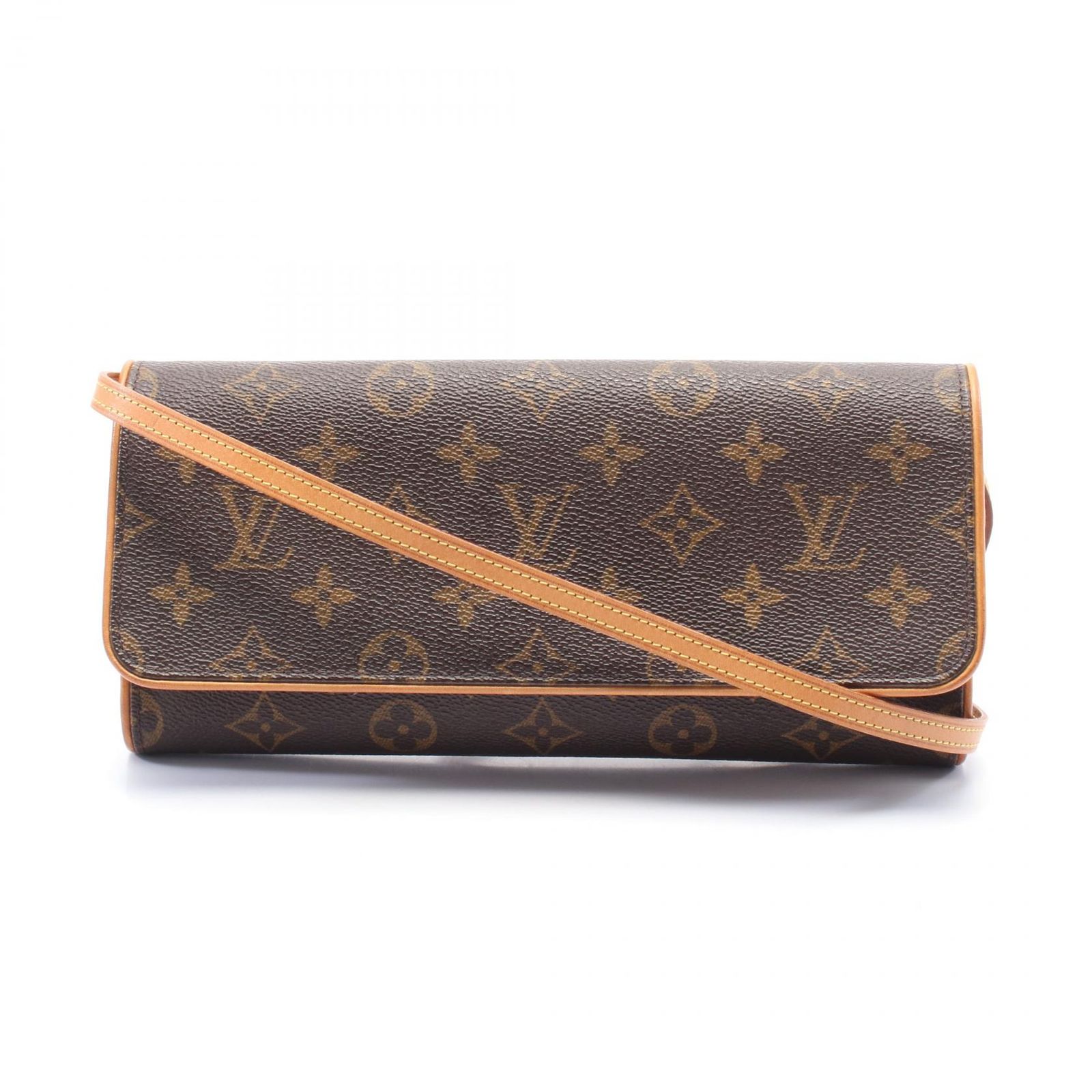 ルイ ヴィトン LOUIS VUITTON ショルダーバッグ ポシェットツインGM M51852 PVCコーティングキャンバス レザー ポシェット ツインGM レディース Used A