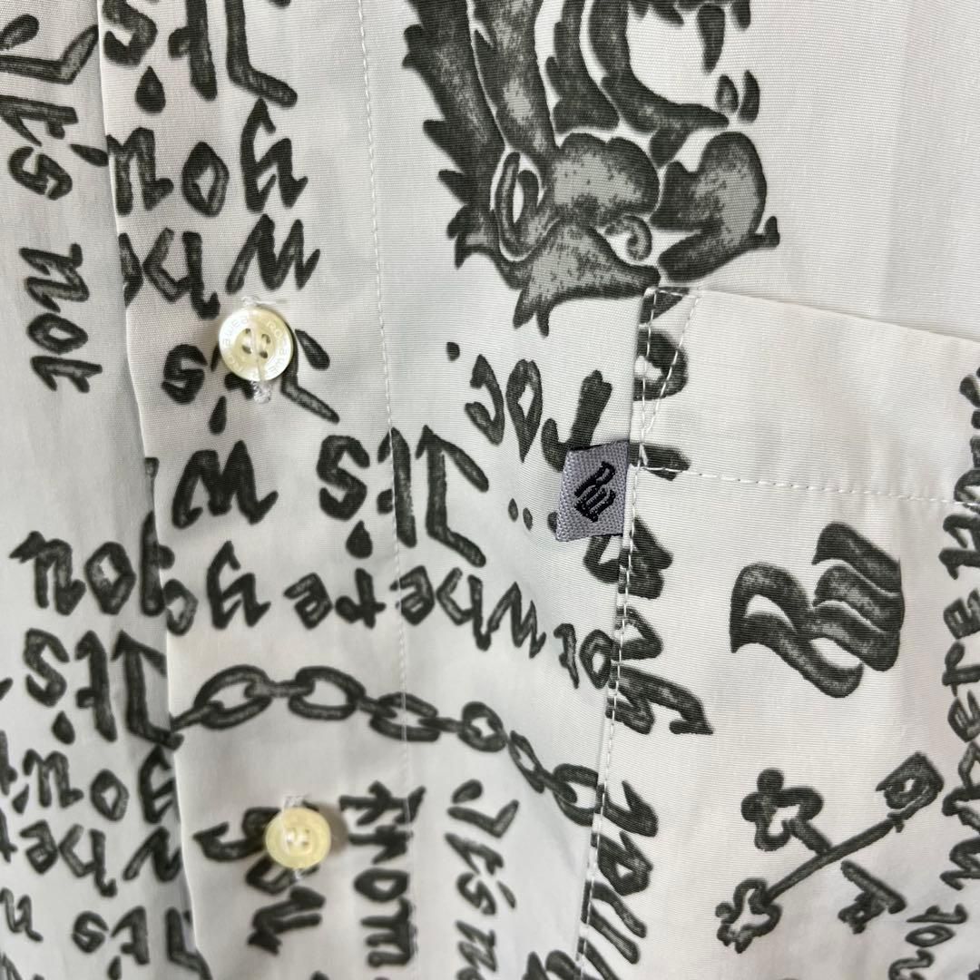 正規通販。 ROCAWEAR ロカウェア 総柄 半袖 ドレス シャツ 2XL