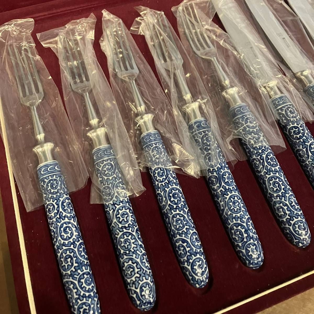 KIYA 木屋 館林源右衛門 ステーキナイフ・フォークセット 木屋特製箱  