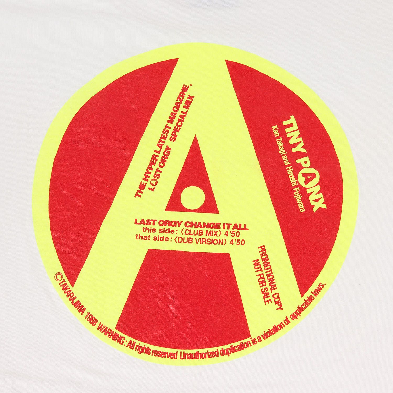 90s TINY PANX LAST ORGY クルーネックTシャツ (ONEITAボディ 