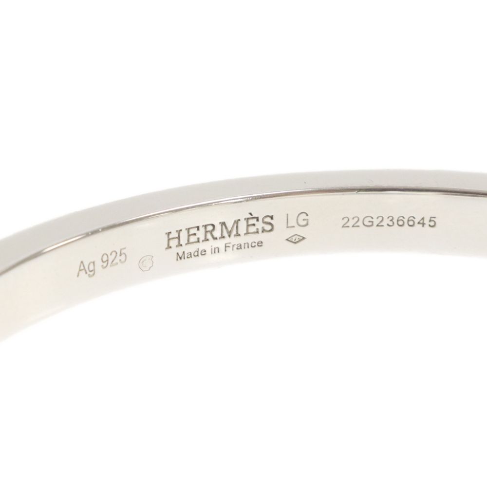 HERMES (エルメス) ギャロップ バングル ブレスレット シルバー