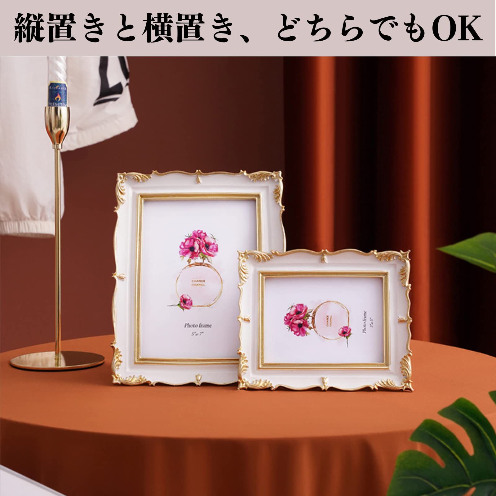 Quikaboo フォトフレーム アンティーク 写真立て 壁掛け ポスト