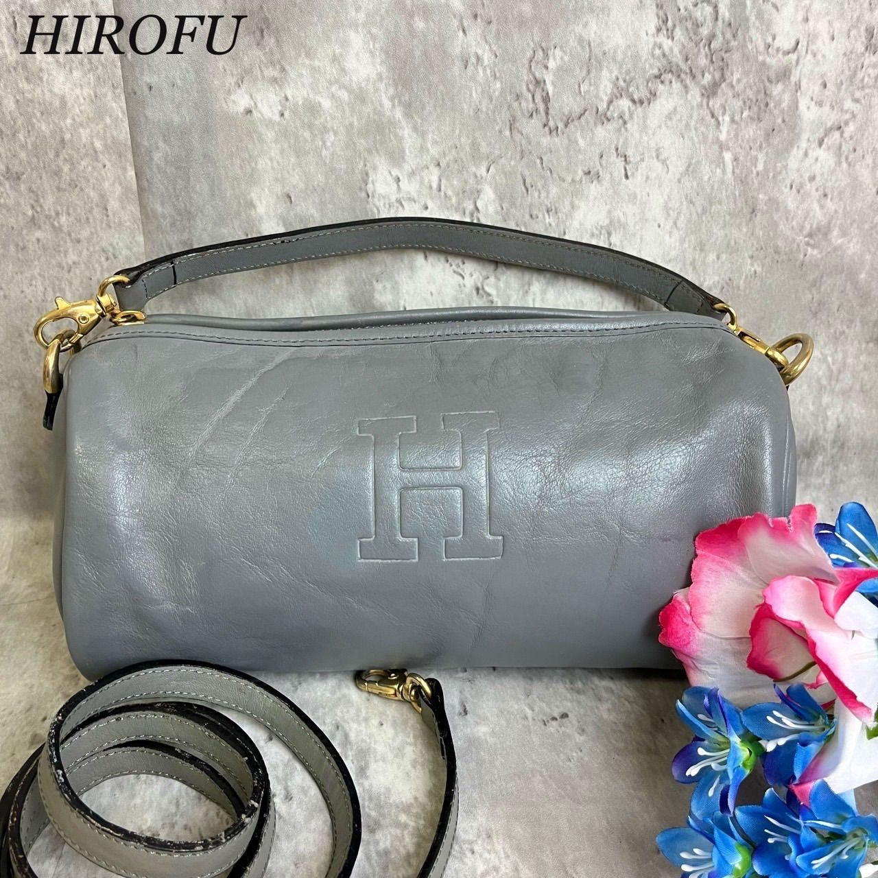 ✨良品✨ HIROFU ヒロフ 2way ポシェット ショルダーバッグ  