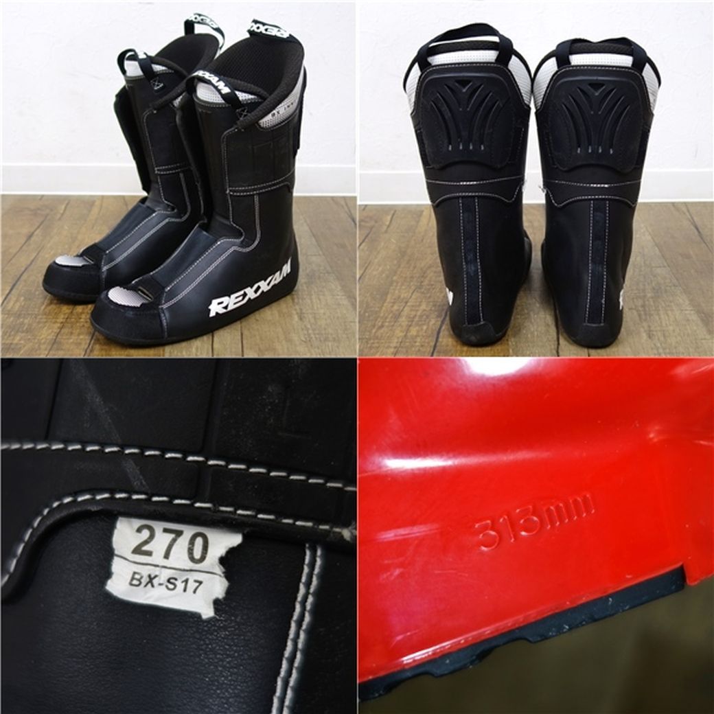 美品 レグザム REXXAM MAX 100 BX-S17 RED 27cm 313mm スキー