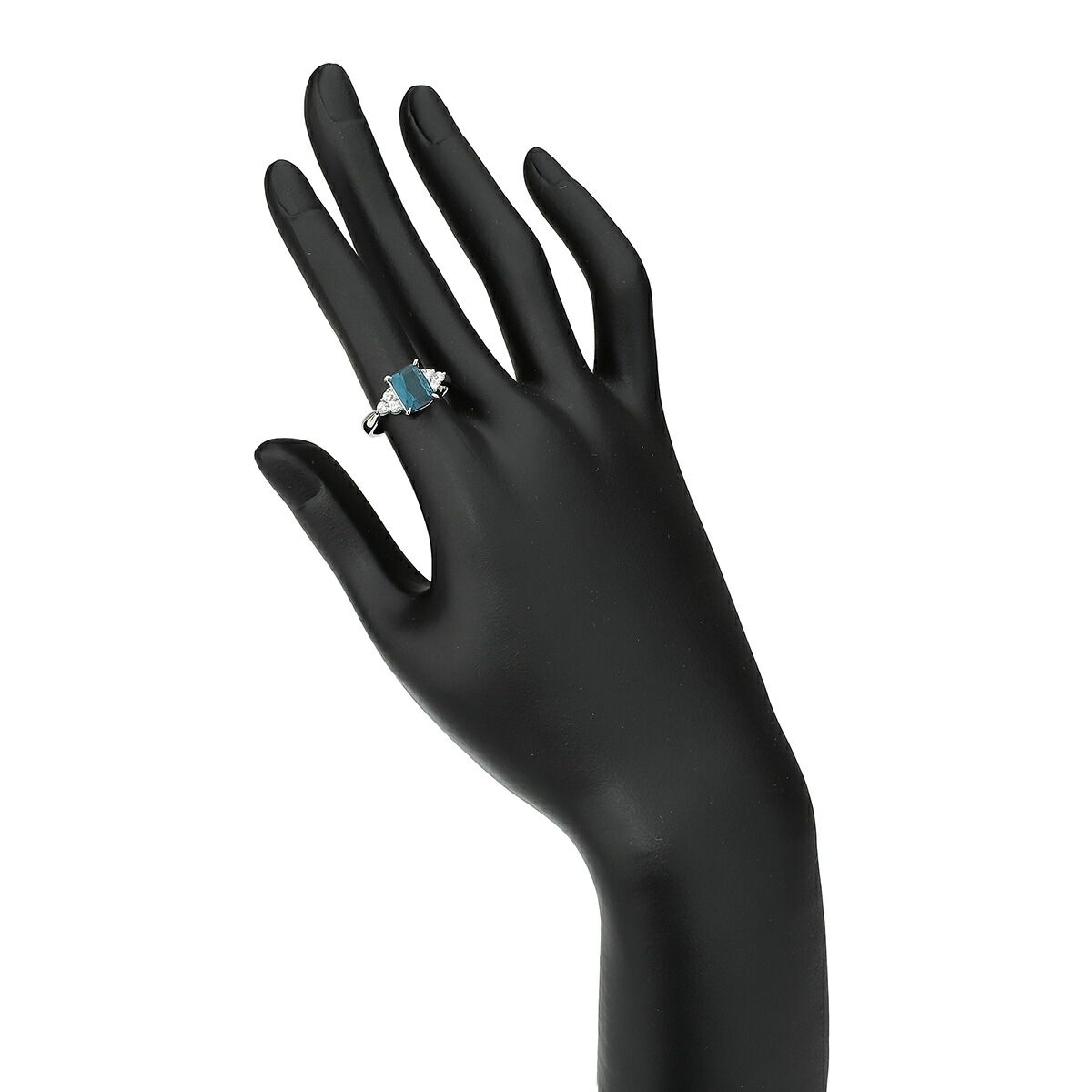 リング 指輪 トルマリン 1.54ct ダイヤモンド 0.21ct Pt900 12号