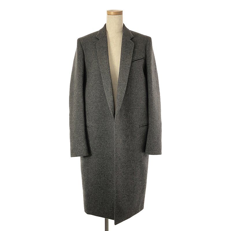 美品 セリーヌ CELINE コート トレンチコート フィービー期 無地 アウター レディース 36(S相当) ブラック