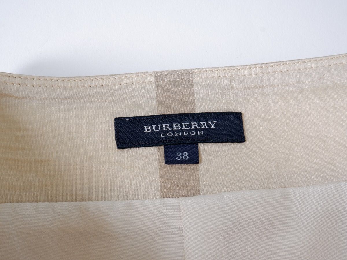 BURBERRY LONDONバーバリー ロンドン 日本製 シルクリネン ビッグ  
