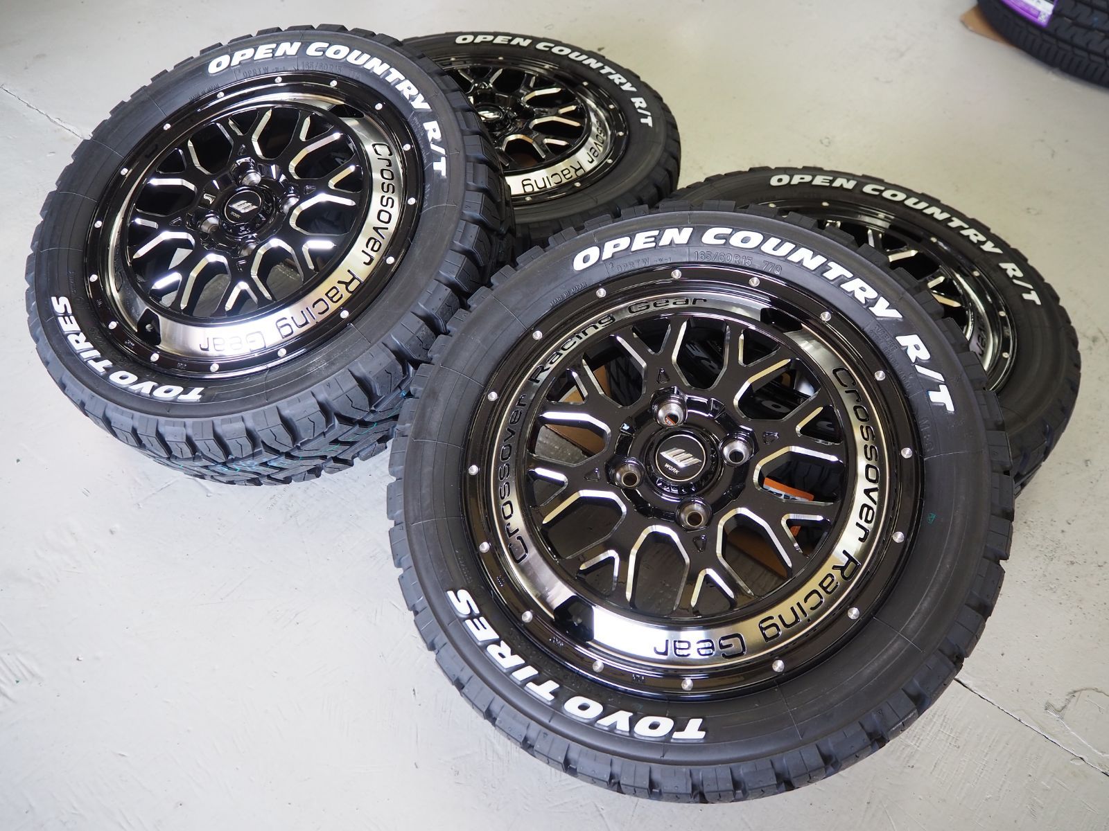 ゴツゴツ系 アゲ系 CRAG CKV 15inch 4.5 4-100 +45 TOYO オープンカントリーR/T 165/60R15 ハスラー  ハイゼット - メルカリ