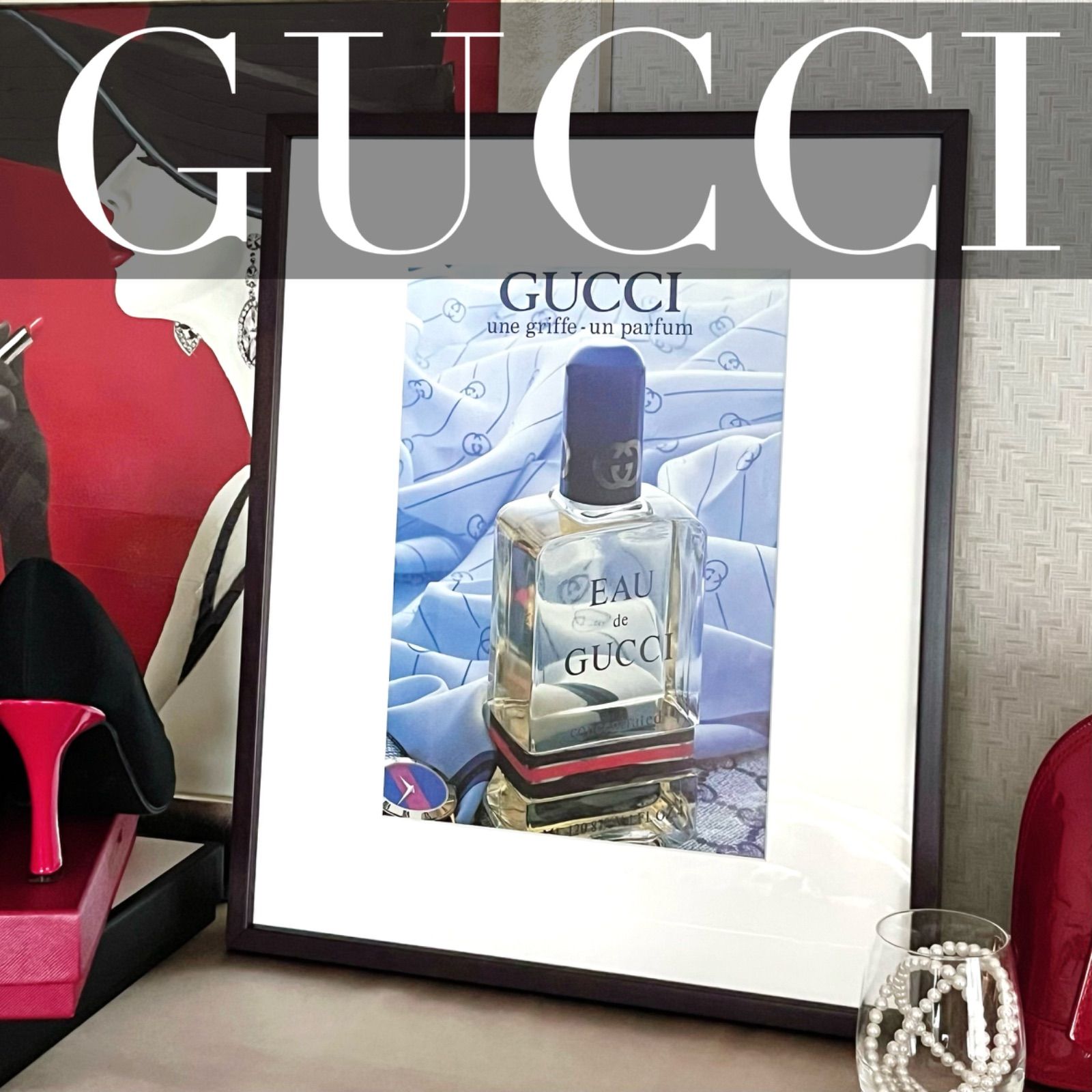 1985 広告＞ Gucci グッチ 香水 アドバタイジング ポスター