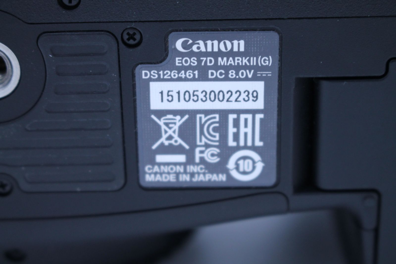 シャッター回数6852回!□極上品□ CANON EOS 7D Mark IIボディ シャッター回数6852回!□極上品□ CANON EOS 7D Mark IIボディ