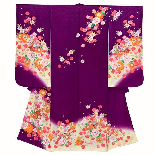 絵羽柄の子供着物