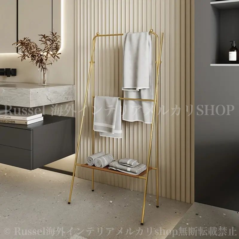 タオルハンガー アンティーク スタンドラック タオル掛け 洗面 収納 バスタオル 輸入家具 アンティーク風のお洒落なアイアンハンガー ハンガースタンド