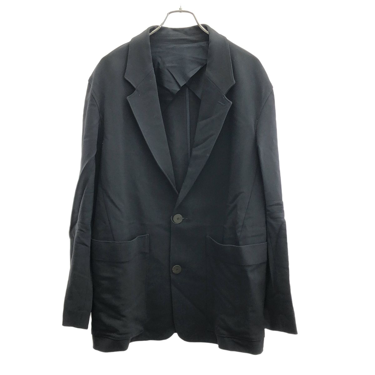 STUDIO NICHOLSON スタジオ ニコルソン TEXTURED COTTON JACKET テーラードジャケット SN-619 ネイビー M