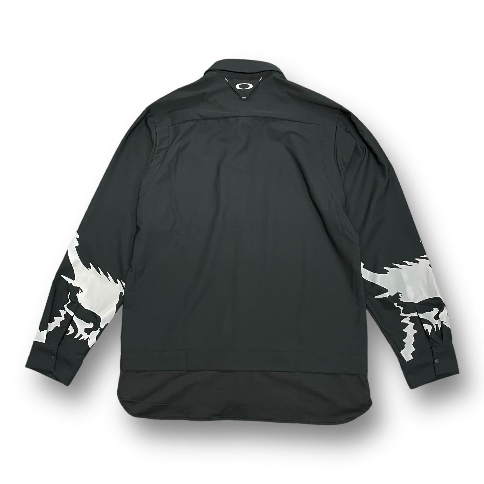 OAKLEY SKULL FREQUENT LS SHIRTS スカル 刺繡 プリント シャツ ゴルフ