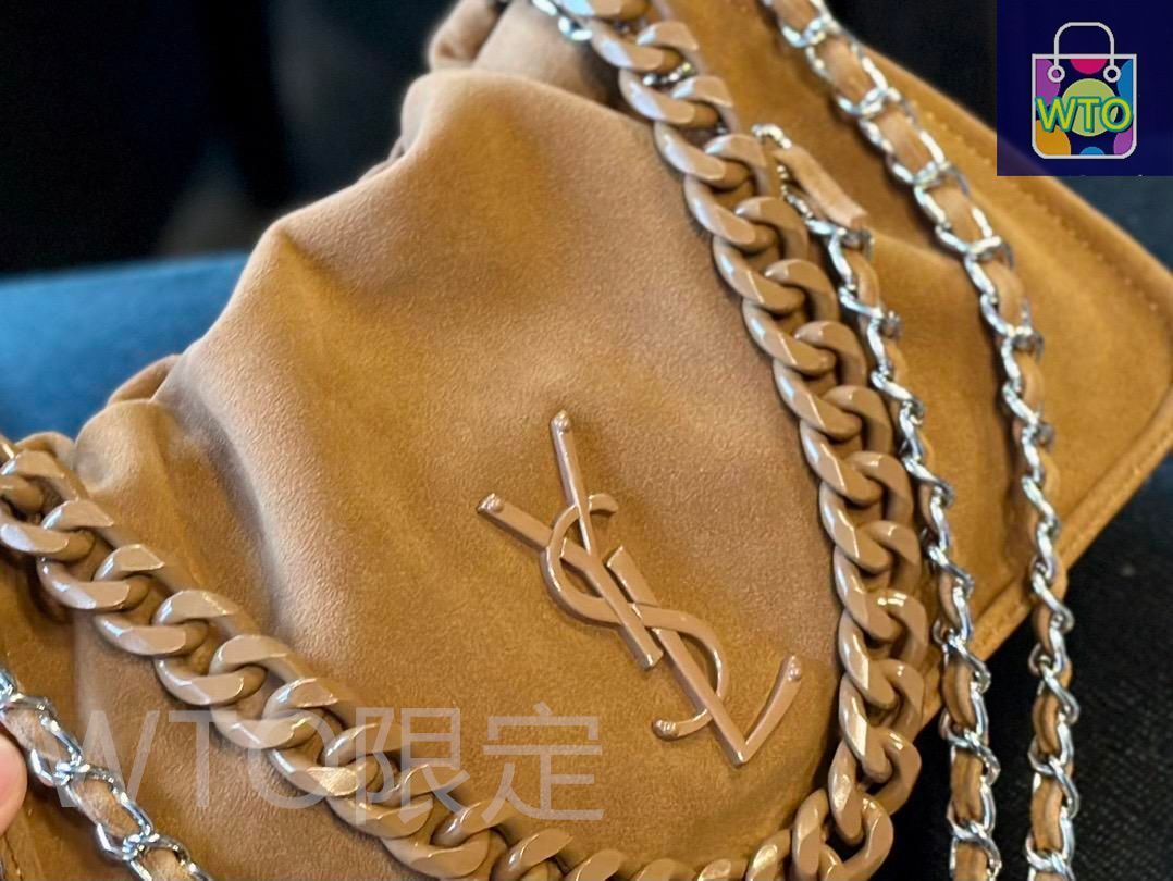 YSLサンローランの新作スエード女性用アンダーアームバッグ