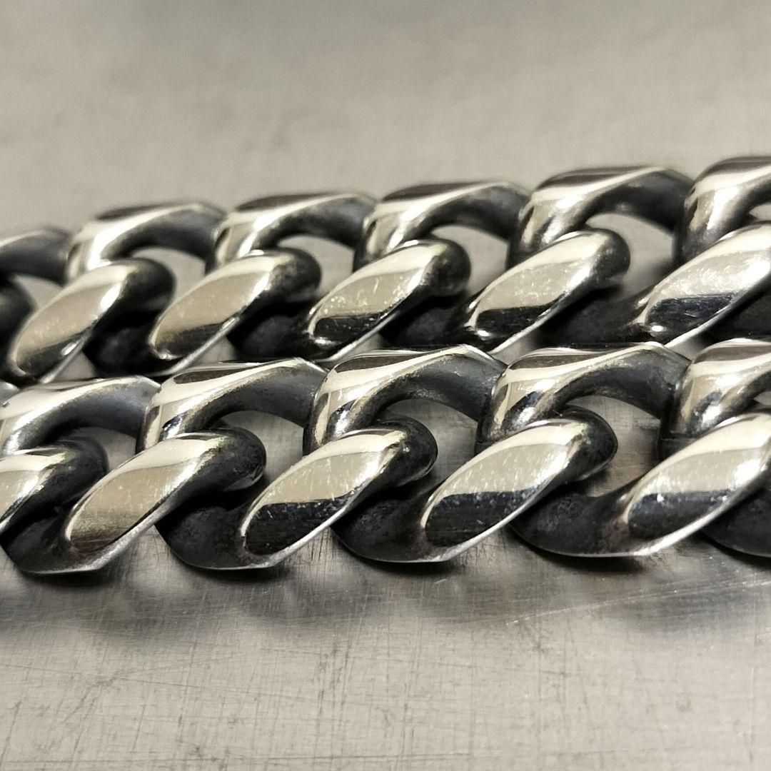 真鍮 ステンレス 燻し 喜平 ウォレットチェーン 13㎜ ヴィンテージ