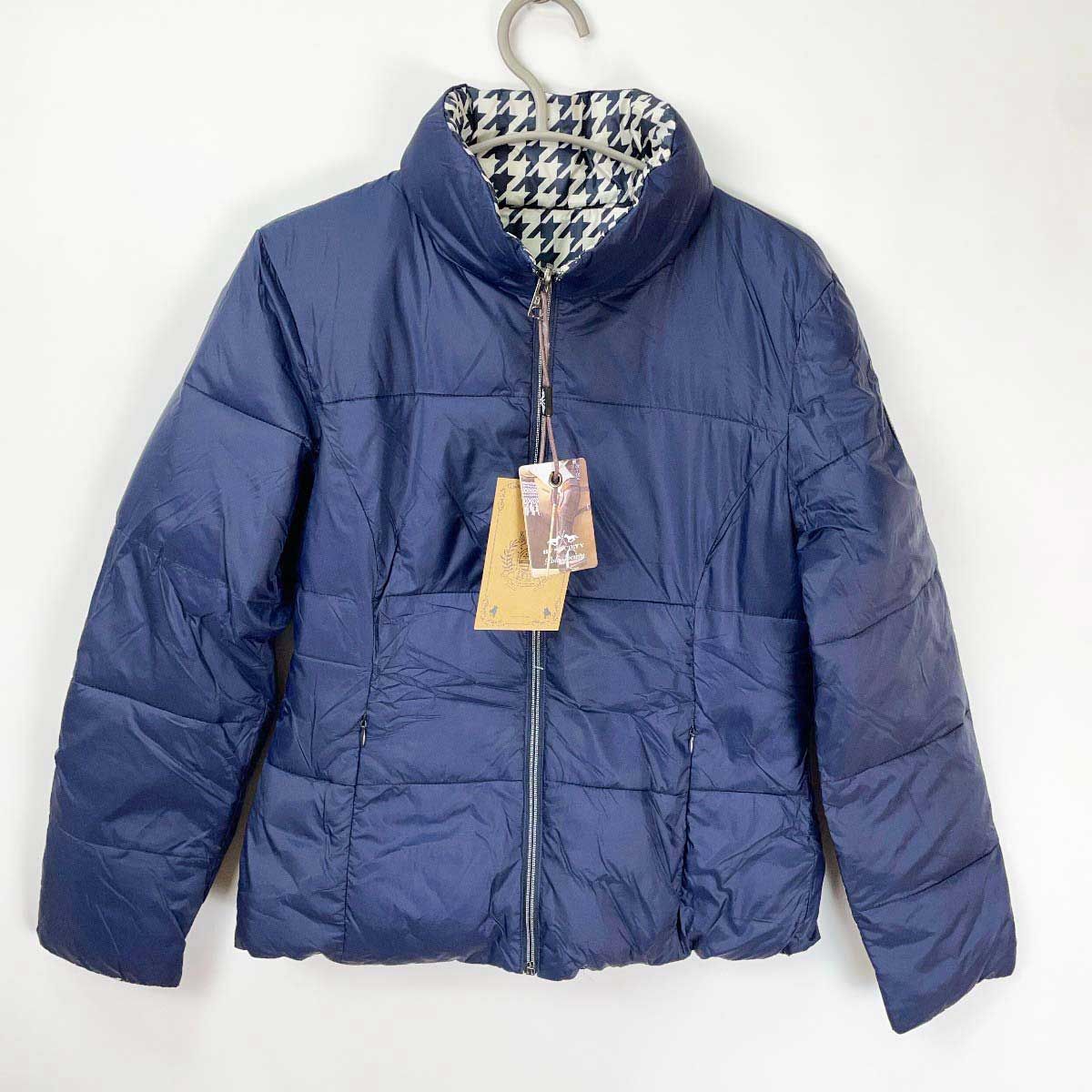 HV Polo SOCIETY Gina リバーシブル 中綿 ジャケット ジーナ S ネイビー レディース 乗馬 馬術