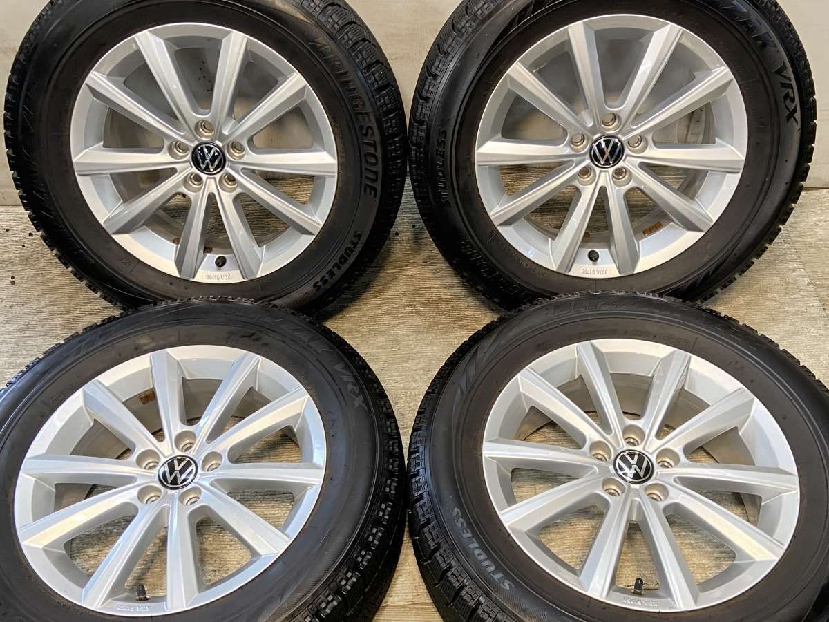 クラウン純正ホイールブリヂストンタイヤ付きセット215/60/R16 95H 215/60R16 ブリヂストン ブリザック VRX フォルクスワーゲン純正