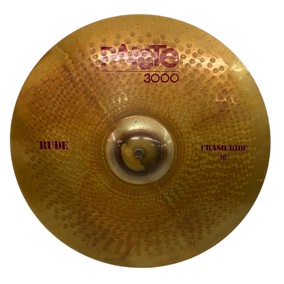 PAISTE パイステ RUDE 18インチ クラッシュシンバル 打楽器 中古