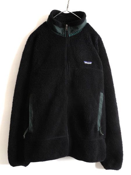 黒 90s USA製 98年製 パタゴニア レトロX フリース JKT (XL