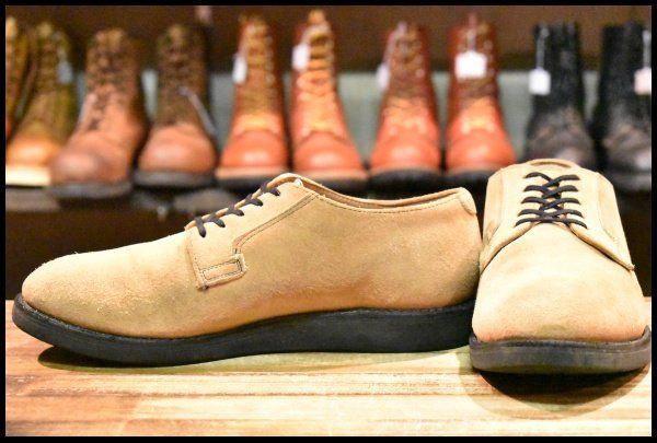 8.5D 13年 レッドウィング 9103 ポストマン オックスフォード サンド モハヴェ ラフアウト 短靴 ブーツ redwing HOPESMORE FJ154